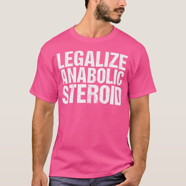Camiseta Esteroides Anabolizantes Alinhados - Construção de (Frente)