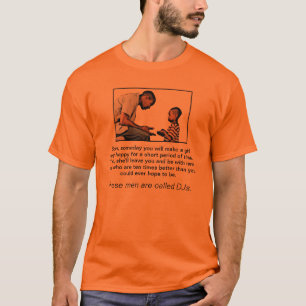 Camiseta Estes homens são T de DJs demasiado