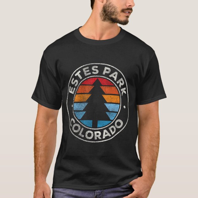 Camiseta Estes Park Colorado Co 70S amigos (Frente)