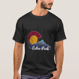 Camiseta Estes Park Colorado Com Sinalizador Themed Scen