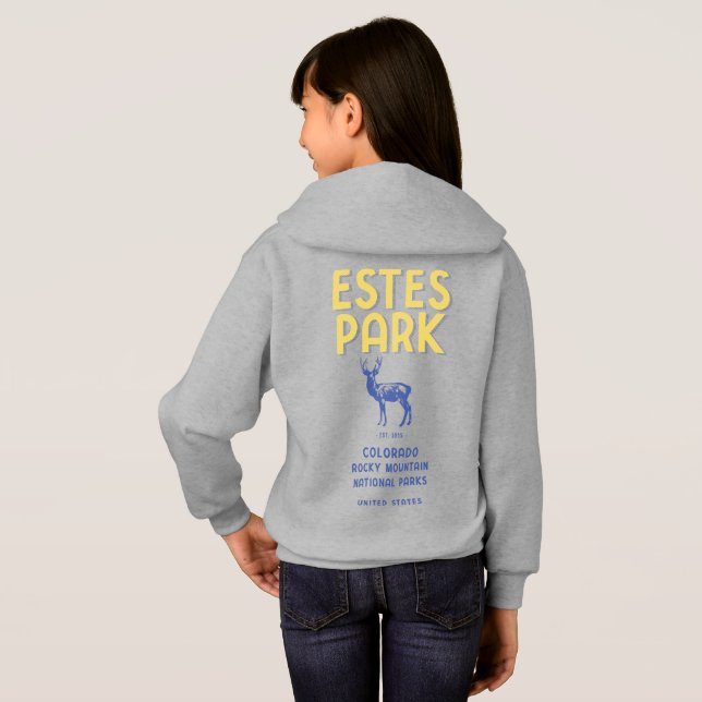Camiseta Estes Park Colorado National Park Elk (Parte Traseira Completa)