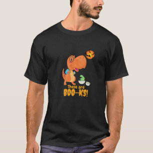 Camiseta Estes São Boo-Ks Engraçados Mãe Rex E Dinossaur