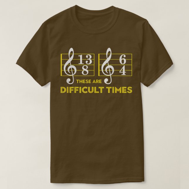 Camiseta Estes São Períodos Difíceis - Presentes De Sobreca (Frente do Design)