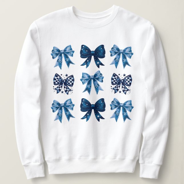 Camiseta Estética Coquette Azul (Frente do Design)
