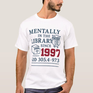 Camiseta Estética da Biblioteca Vintage - Tee Retro da Love