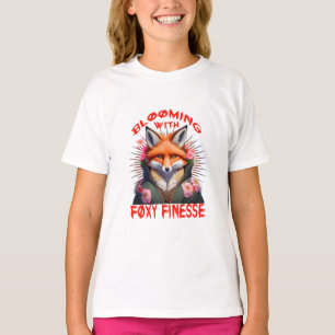 Camiseta Estética da moda da raposa em chamas