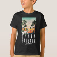 Estética da Praia da Califórnia Santa Bárbara Palm