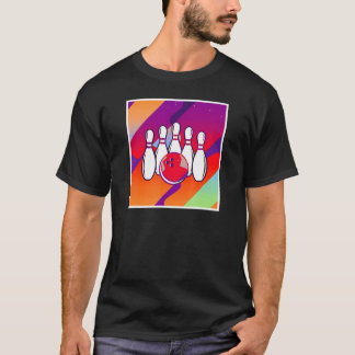 Camiseta Estética da Vintagem Retroativa B0wling