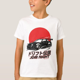 Camiseta Estética das Pistas de Drift Japonesas