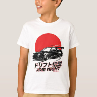 Camiseta Estética das Pistas de Drift Japonesas