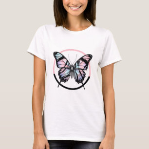 Camiseta estética de borboletas Gráficas para mulh