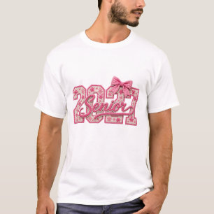 Camiseta Estética de Crochê Rosa Senior 2027