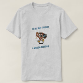 Camiseta estética de desenhos antigos com decisões
