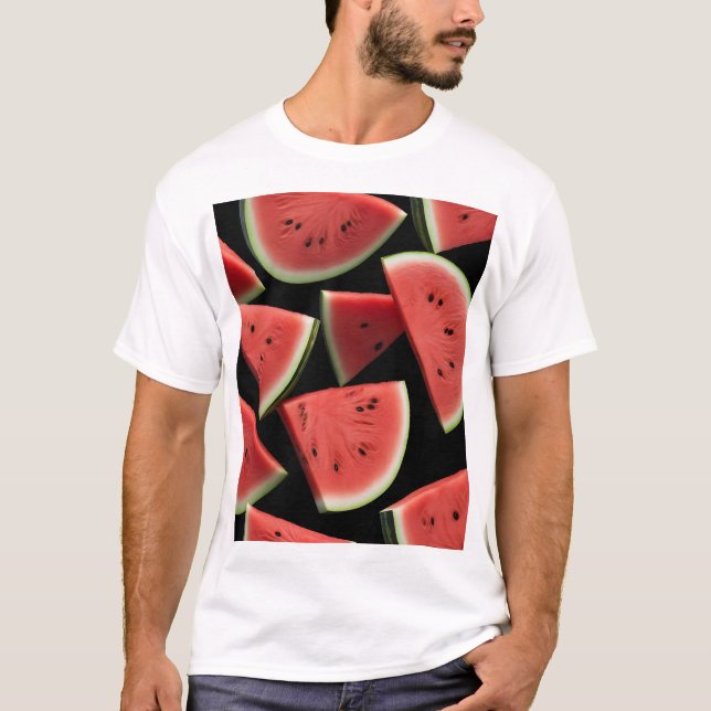 Camiseta Estética de fatia de melancia (Frente)