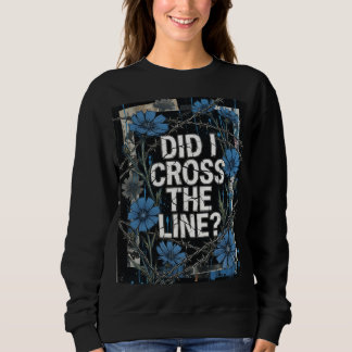 Camiseta Estética de Flor Silvestre Azul - "Eu Ultrapassei