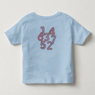 Camiseta Estética de Números – Desenho Minimalista