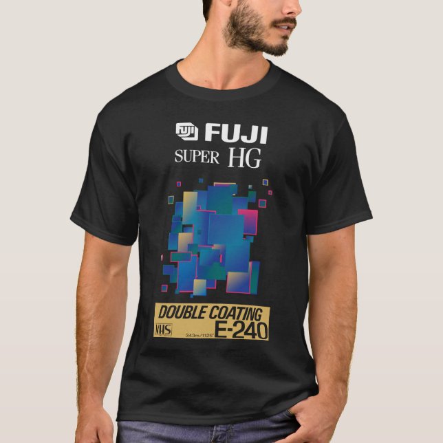 Camiseta Estética de onda de fita Vaporwave retroviral Esse (Frente)