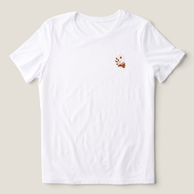 Camiseta Estética de Outono (Design frontal)