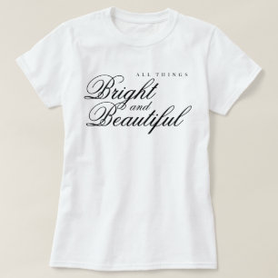 Camiseta estética de "Todas as Coisas Brilhantes e Belas" d