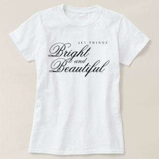 Camiseta estética de "Todas as Coisas Brilhantes e Belas" d