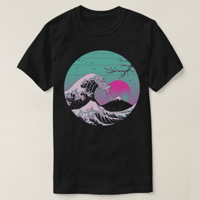 Camiseta Estética de vapor de excelente (Frente do Design)
