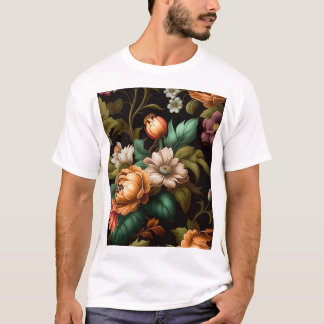 Camiseta Estética do Flor da Meia-Noite