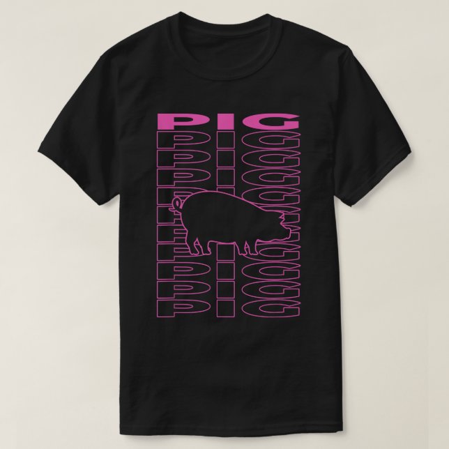 Camiseta Estética do Pastel Suíno (Frente do Design)