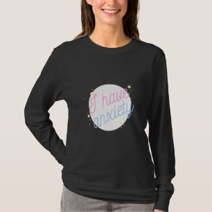 Camiseta Estética Eu Tenho Ansiedade
