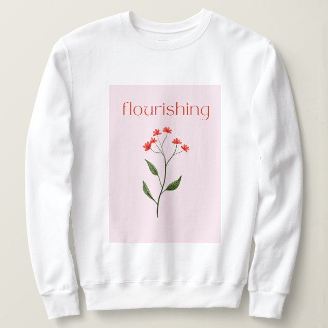 Camiseta Estética florescente, giro fofo (Frente do Design)