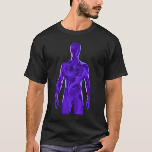 Camiseta Estética Humana Abstrata Void Escura – Ro