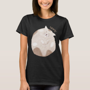 Camiseta Estética HYGGE GATO Cozy Dona de Casa