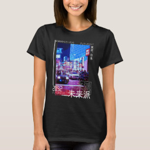 Camiseta Estética Japonesa Cyberpunk Tokyo Streetwear Japa