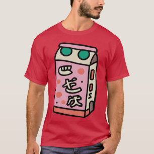 Camiseta Estética Japonesa dos anos 90 Amigos do Leite
