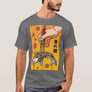 Camiseta Estética Japonesa Koi Carp Fish Chersom Ni