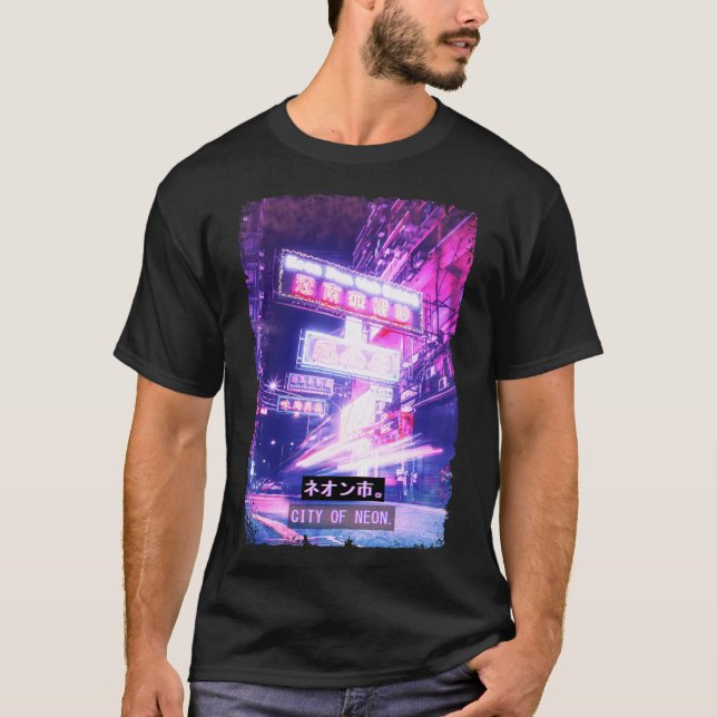 Camiseta Estética japonesa Vaporwave Tokyo Streetwear (Frente)
