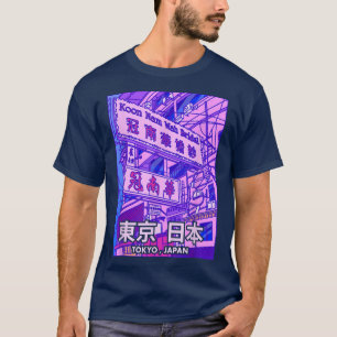 Camiseta Estética japonesa Vaporwave Tóquio Japa