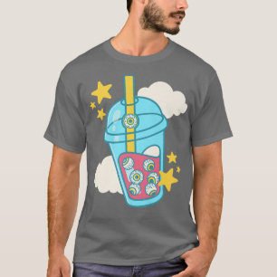 Camiseta Estética Kawaii Bubble Boba Milk Tea Ey