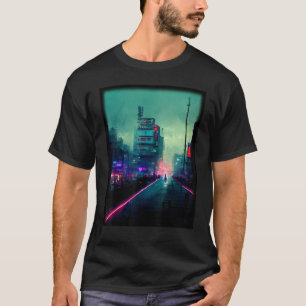 Camiseta Estética lo fi indie de ciberpunk de Tóquio retrô