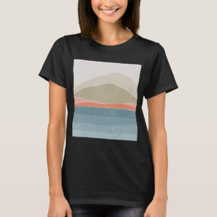 Camiseta Estética moderna e minimalista da montanha contemp
