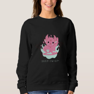 Camiseta Estética Pastel Goth Fofa Diabo Cabra Sinistro
