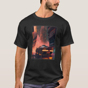 Camiseta Estética retrô lo-fi indie de cyberpunks de Tóquio
