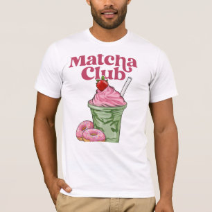 Camiseta Estética Retro Matcha Club - Fofo Vintage
