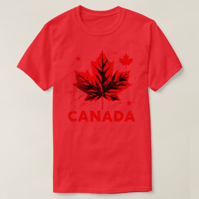 Camiseta Estética Retroativa do Canadá (Frente do Design)