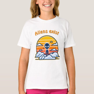 Camiseta Estética Sunset alienígena | Alienígena Sci-Fi Sun