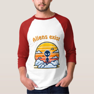 Camiseta Estética Sunset alienígena | Alienígena Sci-Fi Sun