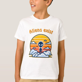 Camiseta Estética Sunset alienígena | Alienígena Sci-Fi Sun