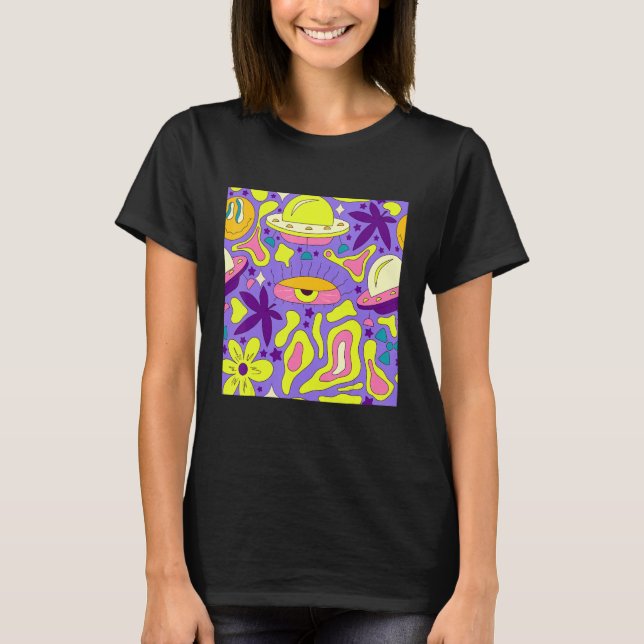 Camiseta Estética Trippy Olhos 90s Weirdcore Kidcore (Frente)