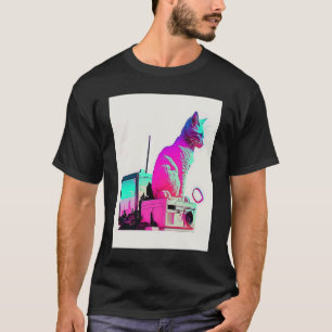Camiseta Estética Vaperwave Gatilho de Falha Retrowave Synt