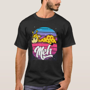 Camiseta Estética Vaporwave Japonês Otaku Meme Meh Giraff