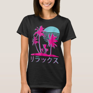 Camiseta Estética Vaporwave Retro anos 80 Otaku Tee 1990